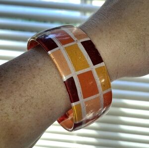 Colorful Mosaic Bangle Bracelet